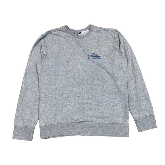 Patagonia Flying Fish Trident Logo Crewneck Sweatshirt Men's Large Gorpcore - Picture 1 of 9